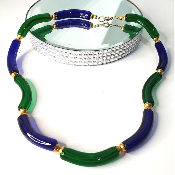 Vintage 1960's ARCHIMEDE SEGUSO for CHANEL Murano Glass Necklace - Picture 2 of 6